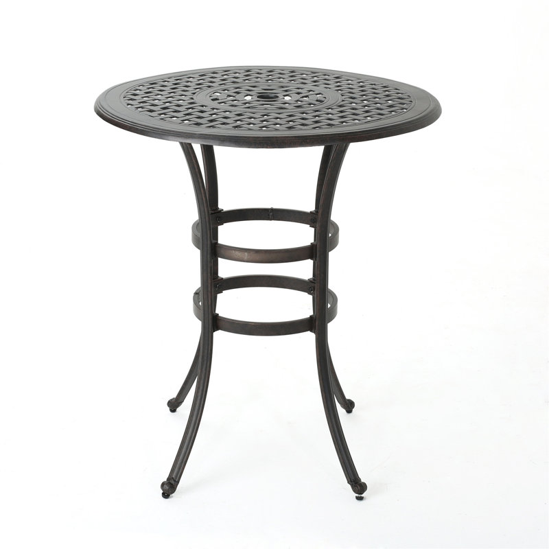 Table de bar en fonte d'aluminium