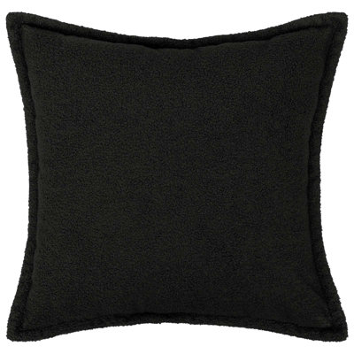 Indoor / Outdoor Black Square Cushion Cover