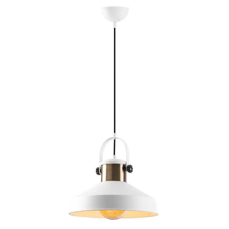 Garvyn 1 - Light White Cone Pendant