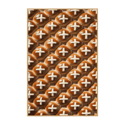  Tapis lavable Hot Cross Buns