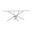 120Cm Wide Clear Glass Top Coffee Table
