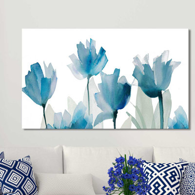 " Blue Triple Whisper Garden I " by Lanie Loreth