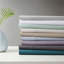 Ensemble de draps 4 pièces en mélange de coton à refroidissement complet, gris