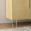 Buffet d'appoint cannelé avec tablettes réglables-580191103