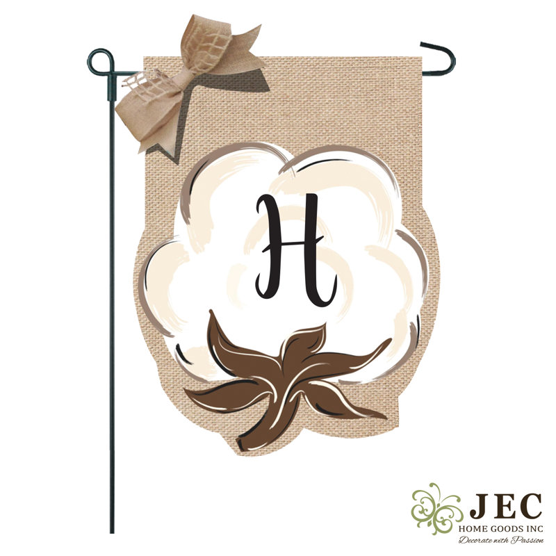 Drapeau de jardin en coton 2 côtés 1 pi 6 po x 1 pi, H