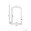Iron Bowfront Floor Mirror