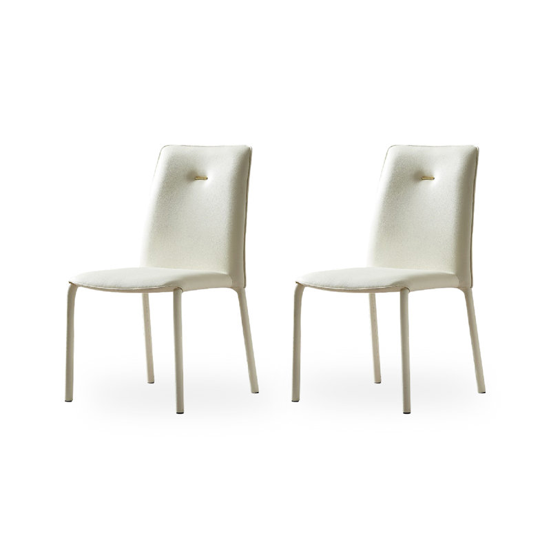 Chaise de salle à manger en cuir italien