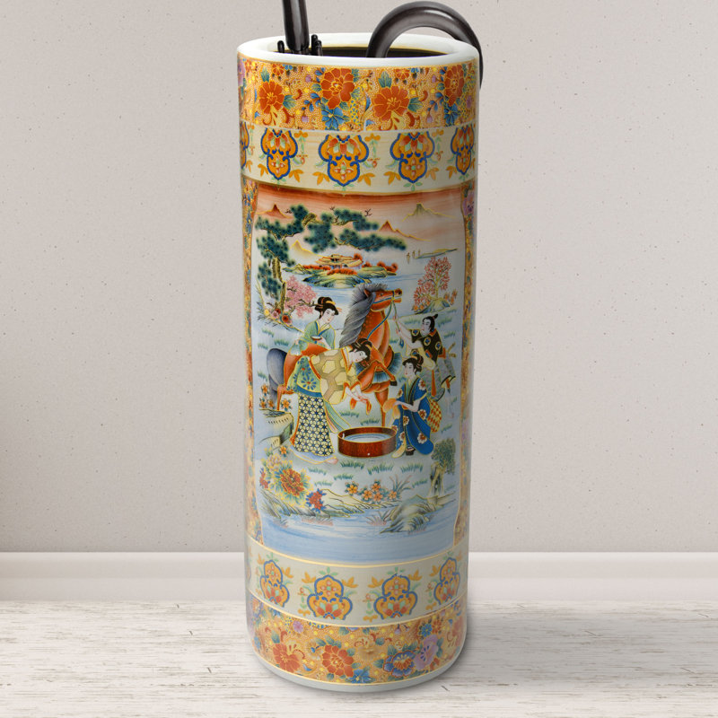 Umbrella Stand, Ladies and Horse