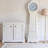 78.74"French vintage white floor-standing wooden quartz wall clock made of beech wood