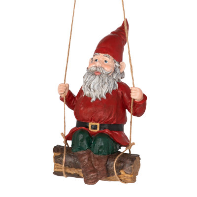 Sammy the Swinging Garden Gnome Statue