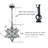 Moravian Star Pendant Light 14-inch Seeded Glass Shade