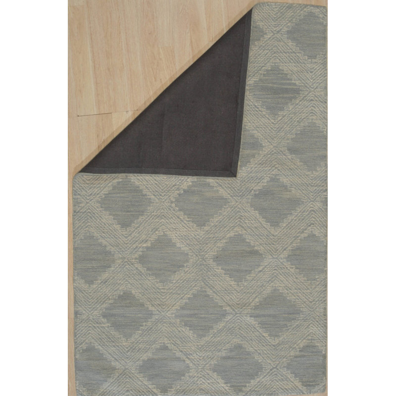 Tapis tissé à la main en laine moderne, bleu clair, élégant et durable pour ajouter une touche contemporaine à votre salon, chambre à coucher, bureau ou maison