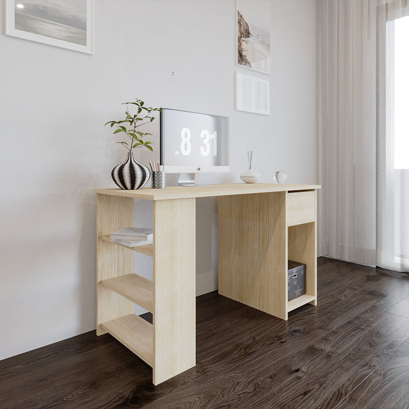 Neddo Computer Desk, Oak