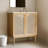 30" Morden Bathroom Vanity With Featuring Handmade Rattan Doors and Soft-Closing
