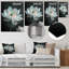 «White Crystal Lotus Garden Oasis», art mural Lotus-649934957-649934959