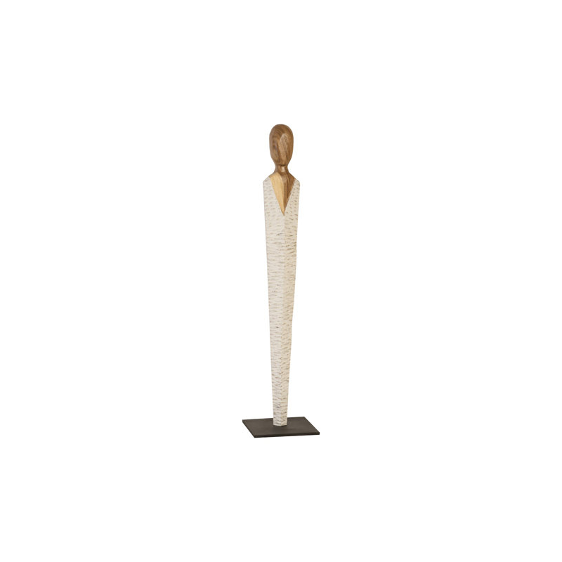 Statue féminine, H 56 po x l 12 po x P 12 po