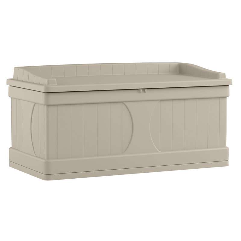 Banc de rangement en résine