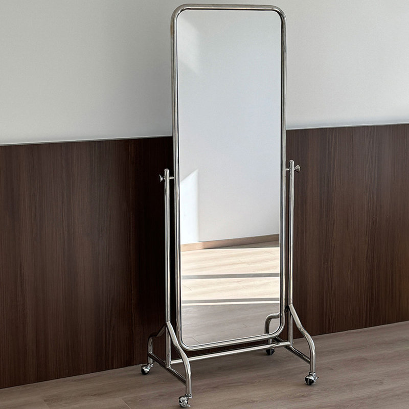 Miroirs pleine longueur rectangulaires en acier inoxydable