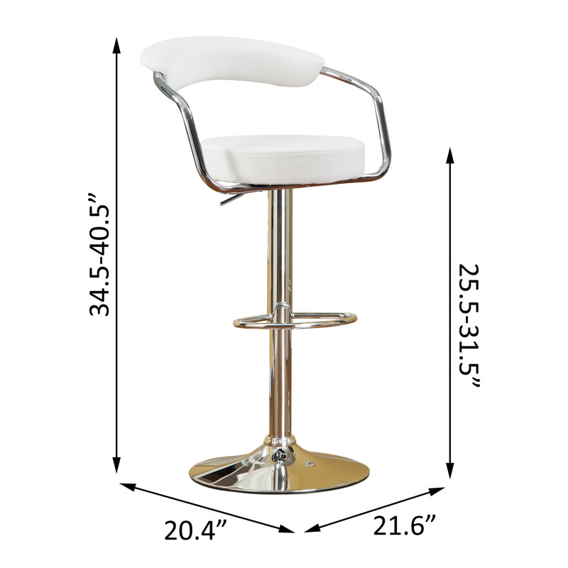 Tabourets de bar, Blanc / Blanc