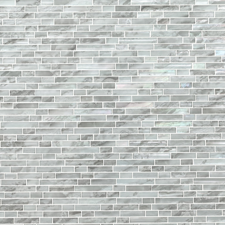 Canvas Interlocking Glass Mosaic Tile