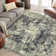 Modern Abstract Aesthetics Area Rug Machine Washable Lightweight Living Room Rug Low Pile Non Slip Stain Resistant Bedroom Carpet Soft Bedside Runner Rug Indoor Decor Floor Mat