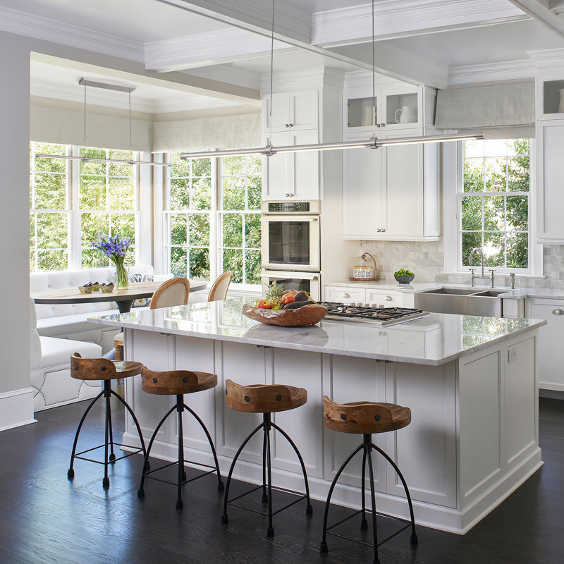Ailah 3 - Light LED Kitchen Island Pendant, Nickel