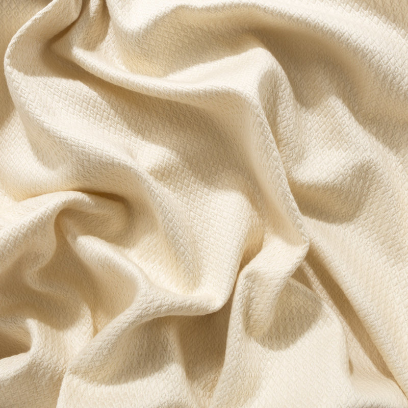 Couverture en coton , Taupe, Lit simple