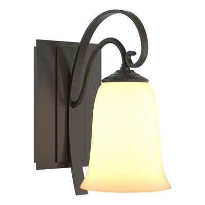 Scroll Sconce - Opal Glass