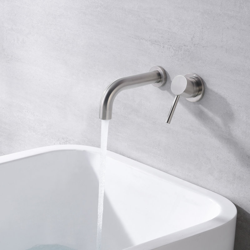 1 Handle Bathroom Bath Faucet, Brushed Nickel
