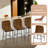 Modern Counter Height Bar Stools Counter Chairs Set of 4-1990429025