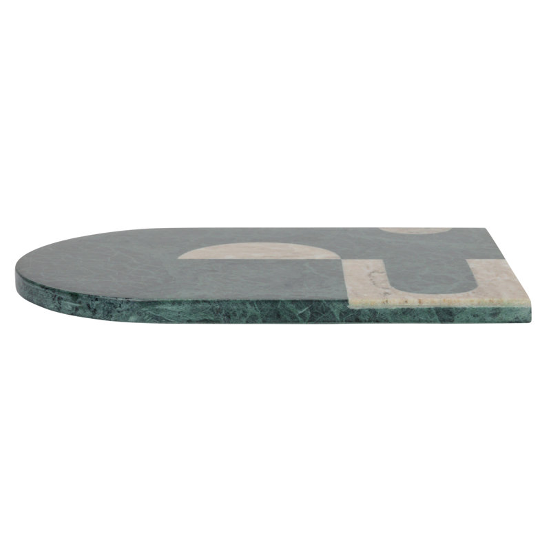 Compact Green Marble Cheese Slicer and Cutting Board