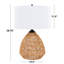 Lampe de table en rotin Queribus
