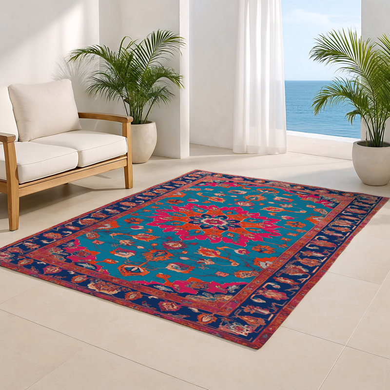 Tapis rouge intérieur et extérieur Tabriz, Rectangle 4pi x 6 pi