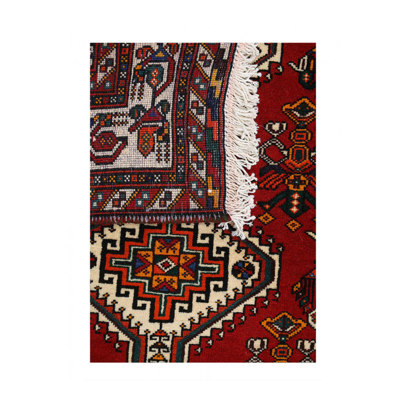 Hand knotted Persian shiraz runner 3'6"x12'6"