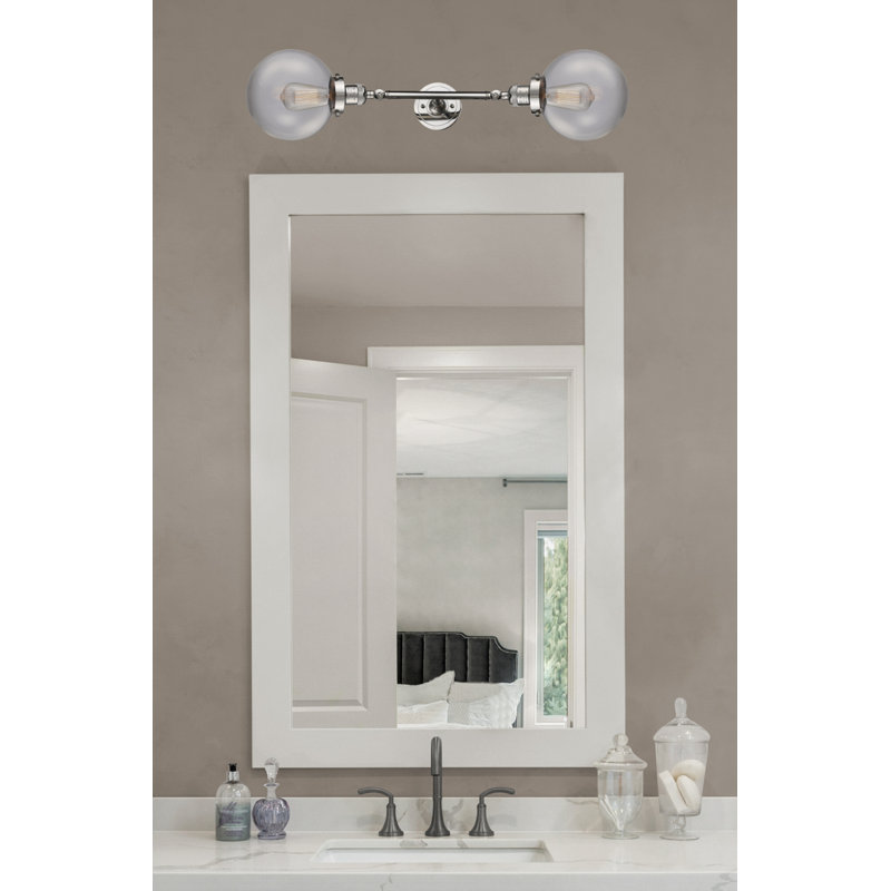 Barrigan 2 - Light Dimmable Vanity Light, Clear, Black Antique Brass, LED