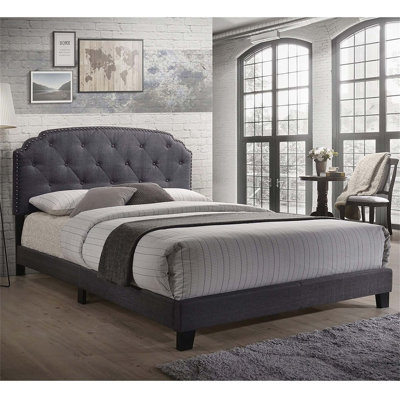 Grand lit plateforme modern Rendon