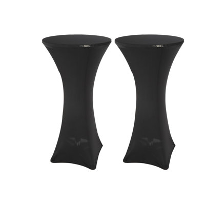 2 Pack Folding Round Bar Table with Flip-Up Top, Space-Saving Indoor Outdoor Pub Table