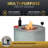 5-Piece Wicker Conversation Set with Round Alloy Steel Fire Pit. Comes with Black Cushion