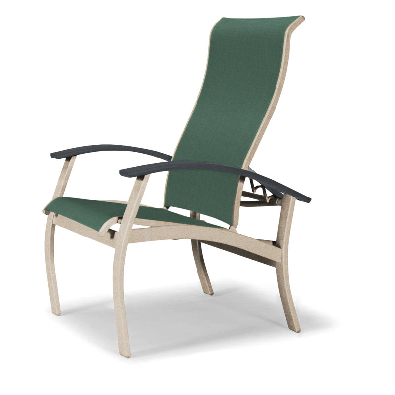 Chaise de patio Askar, Désert texturé, Graphite classique, Vert forêt 22D Sunbrella® vert