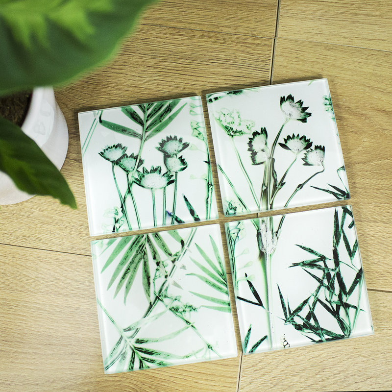 Patriki Glass Square 1 Piece Coaster