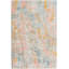 Tapis contemporain contemporain multicolore de couleur rose-69557405