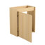 Petit meuble-lavabo de 16 po avec lavabo en céramique, armoire en chêne et armoire de rangement simple, élégant et facile à assembler-1441349155