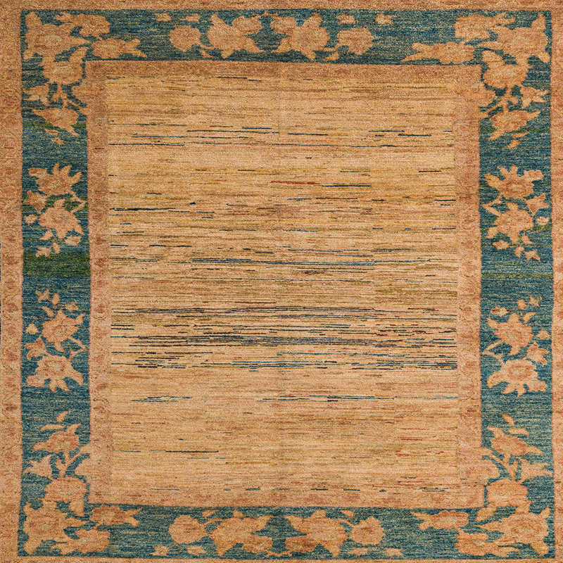 Tapis abstrait moderne 5285, Carré 5 pi