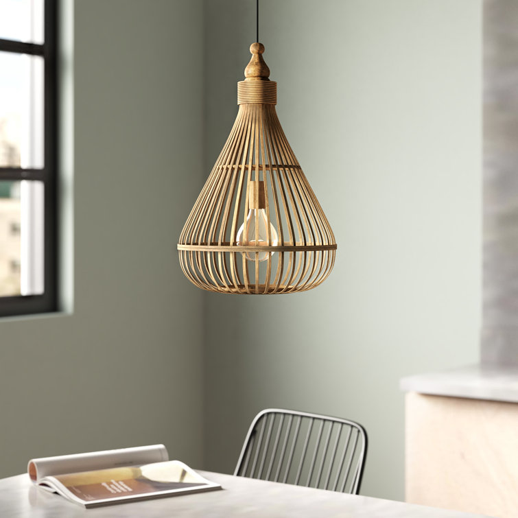Norton 1 - Light Natural Teardrop Pendant