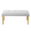 Banc rembourré et capitonné