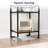 5-tier Glass Bookshelf, Tempered Glass Display Shelf, Modern Open Shelf Bookshelf, Slim Shelving Unit Bookcase For Living Room, Home Office, Bedroom, Black-1693483676