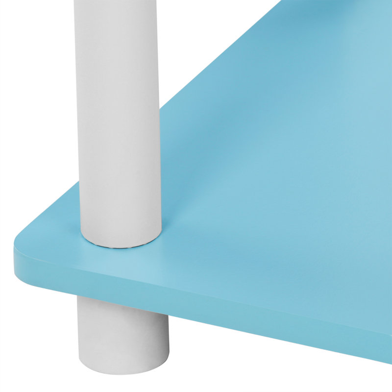 Maxine 59.9cm W Manufactured Wood Shelving Unit, Light Blue/White