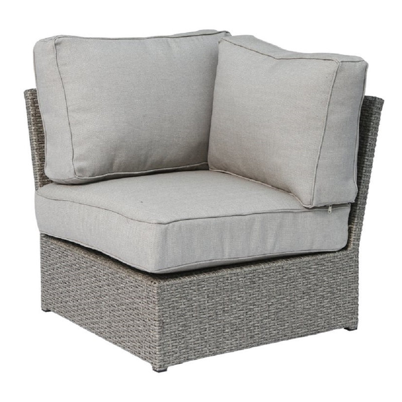 Normandy Wicker Fully Assembled 6 - Person Seating Group with Cushions