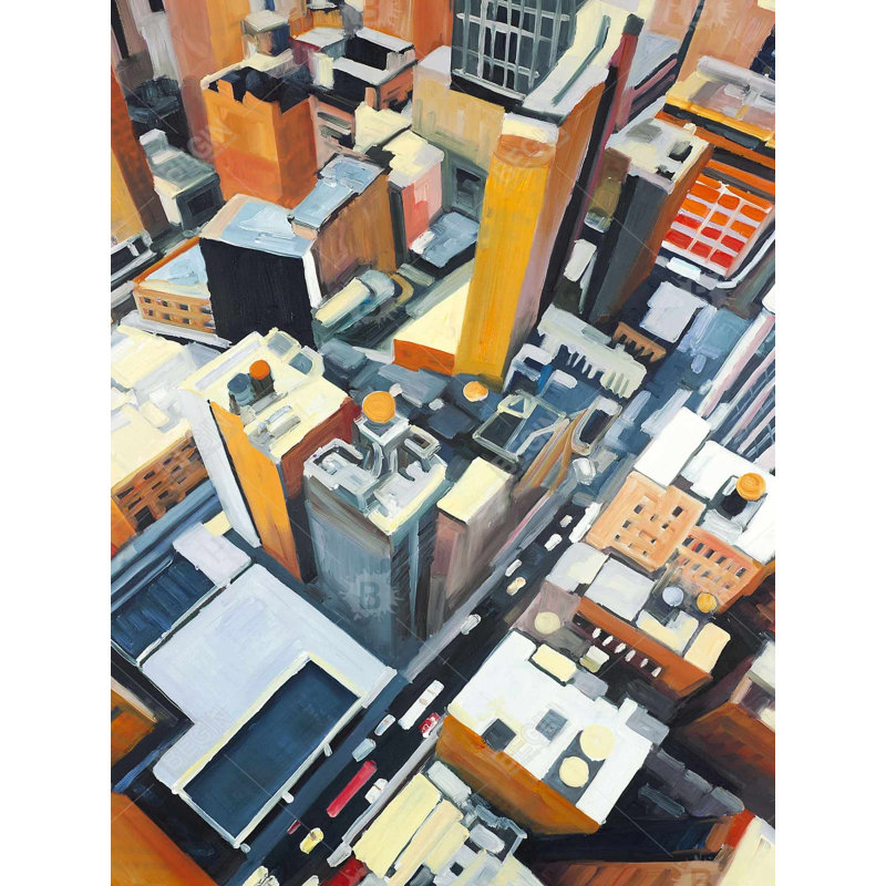 Cities Office High Top View New York Canvas Home Decor