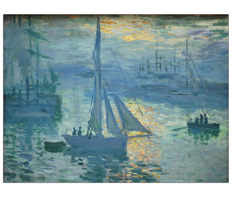 Claude Monet - Wrapped Canvas Painting, 60cm H x 80cm W x 1.8cm D
